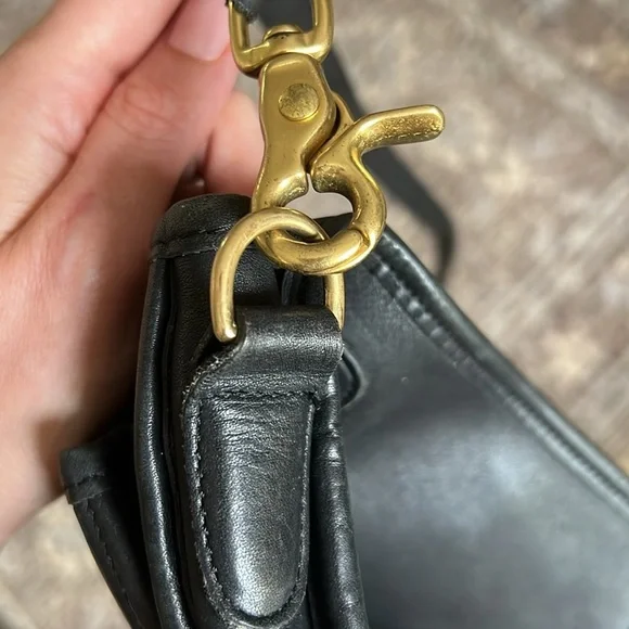 Vintage 90s COACH Station Bag 5130 Black Made in USA EUC - Picture 10 of 12